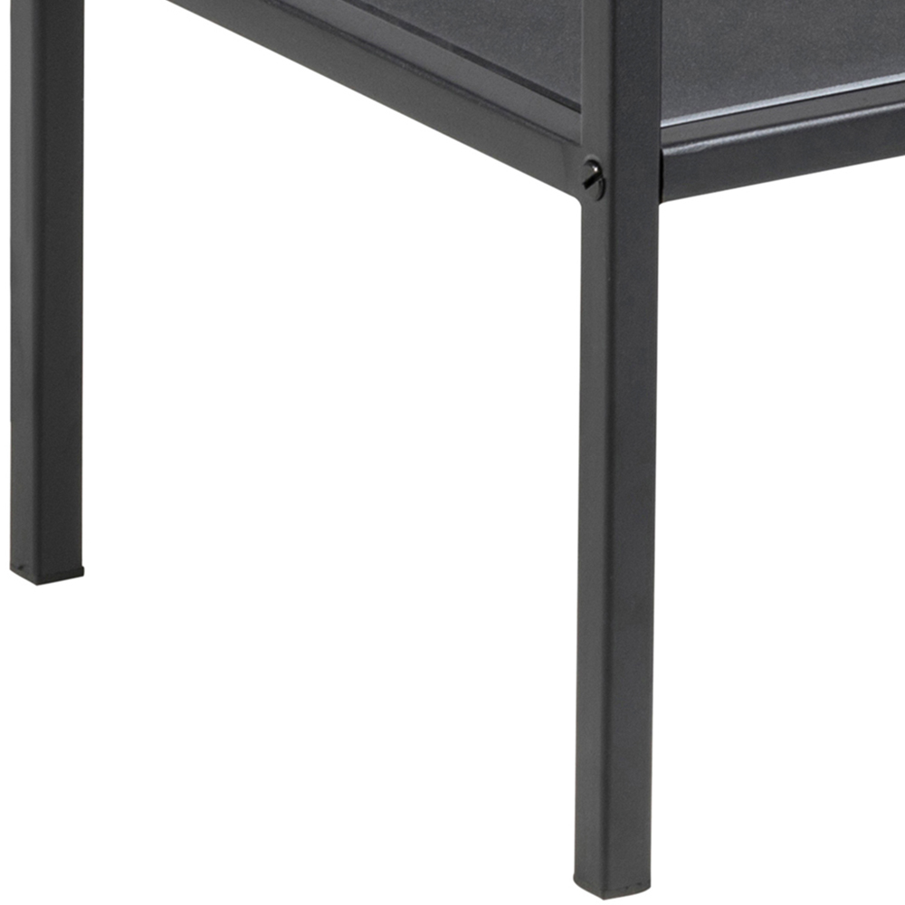 Florence Seaford Single Shelf Black Metal Serving Trolley Image 5