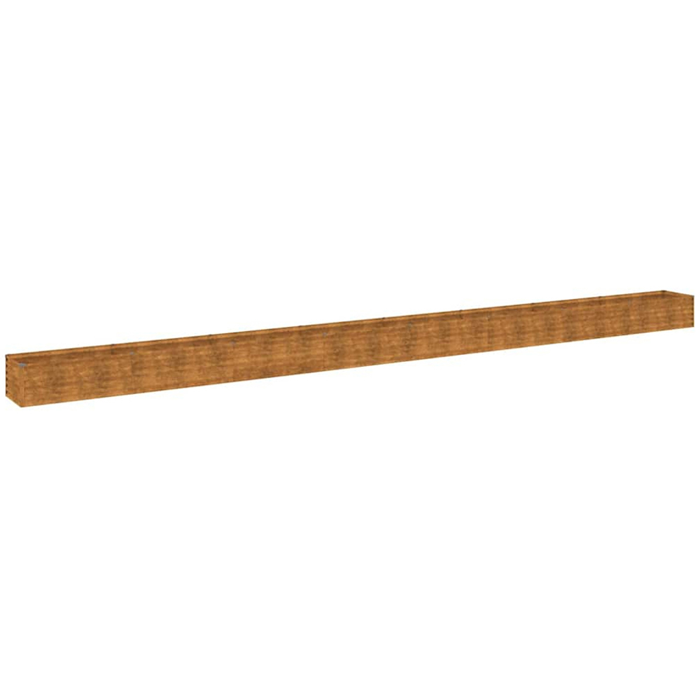 vidaXL Brown Corten Steel Raised Garden Bed 36 x 770 x 50cm Image 1