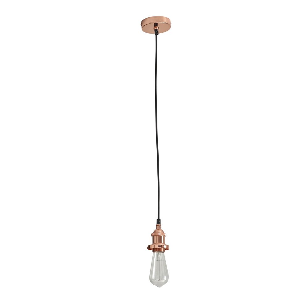 Wilko Copper Effect Suspension Lighting Kit Image 1