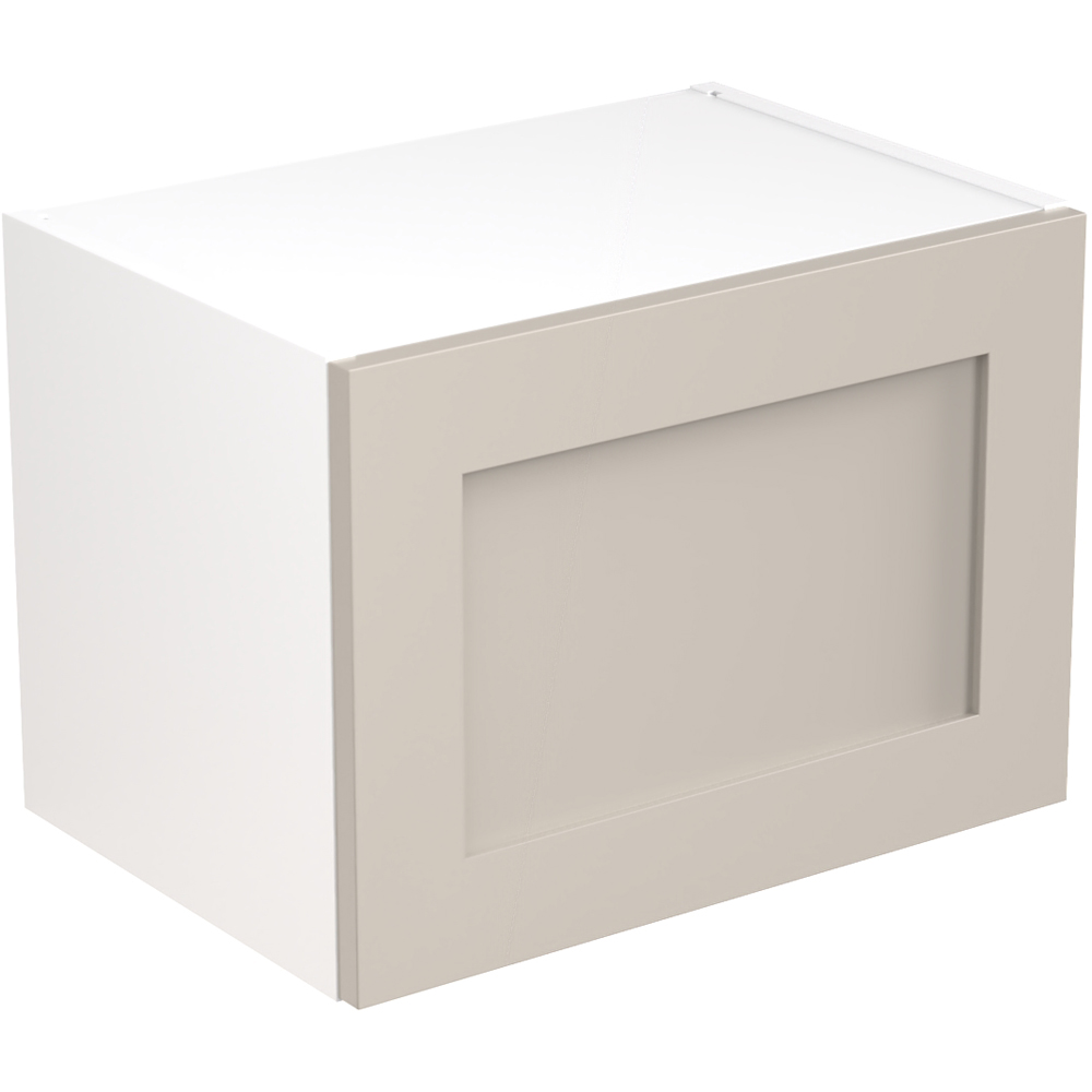 Kitchen Kit Shaker Matt Light Grey Short Bridging Wall Kitchen Cabinet Flatpack 500mm Image 1