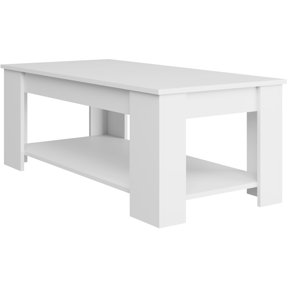 GFW White Lift Up Coffee Table Image 2