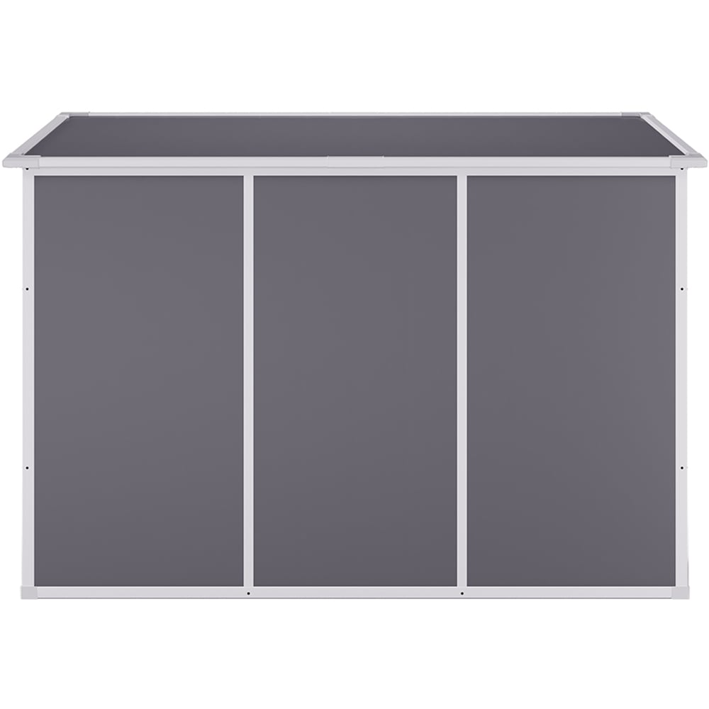 Living and Home 7.4 x 3.7ft Outdoor Plastic Garden Storage Shed Image 5