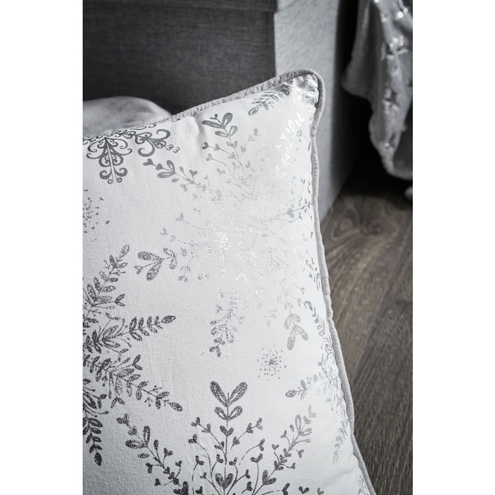Wilko Large Snowflake Cushion 43 x 43cm Wilko