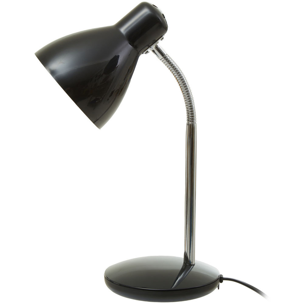 Premier Housewares Finley Black Desk Lamp Image 1