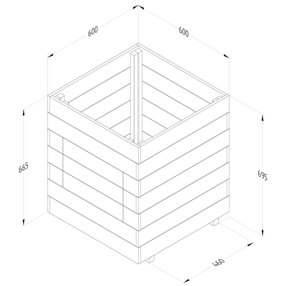 Forest Garden Wooden Outdoor Potato Planter Image 7