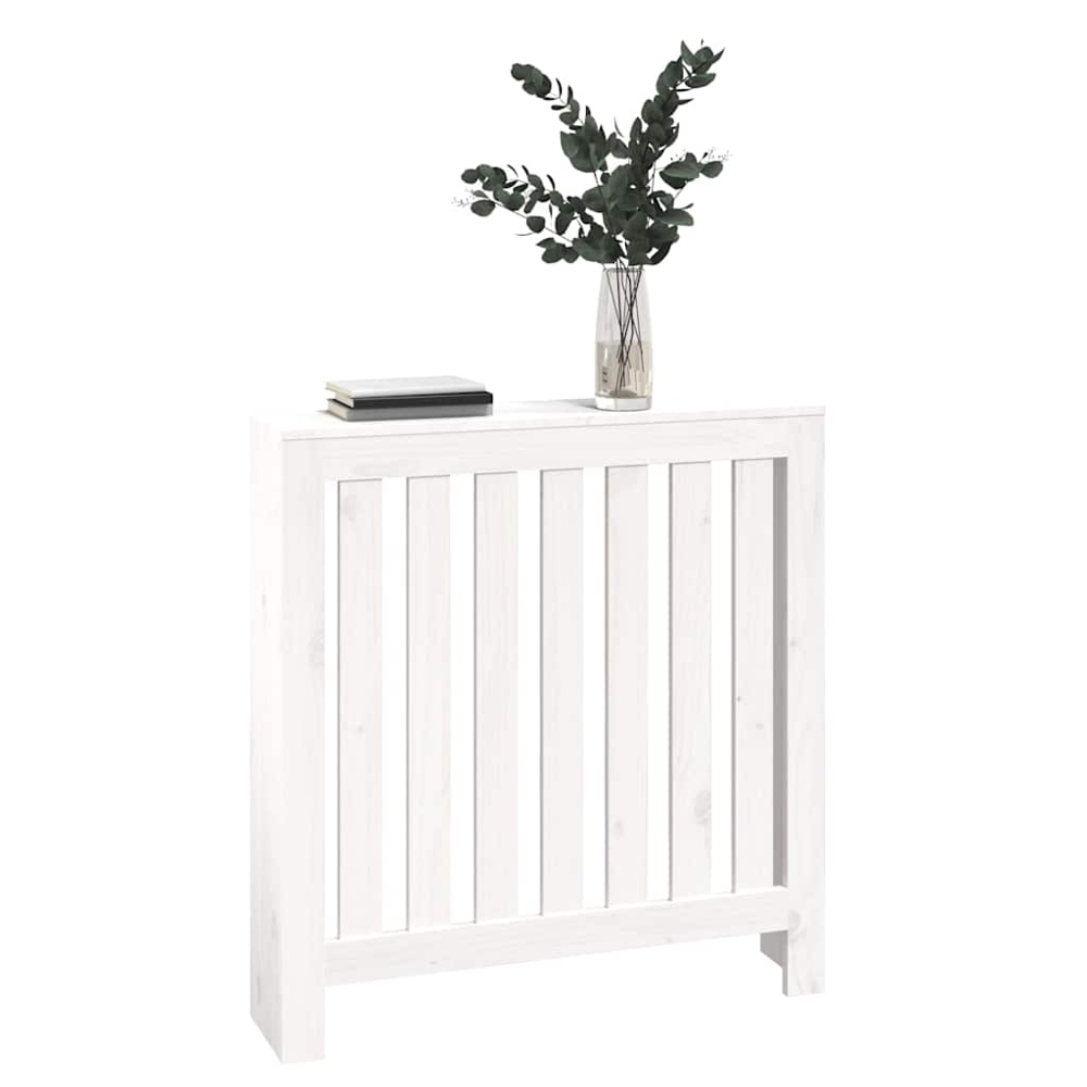 vidaXL White Pine Wood Radiator Cover 840 x 795mm Image 3