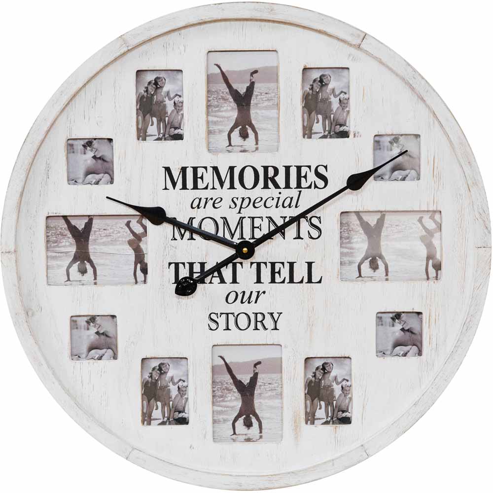 Hometime Photo Frame Wall Clock Image