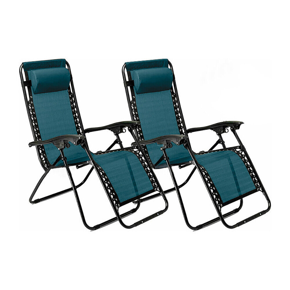 Neo Set of 2 Green Zero Gravity Loungers Image 2