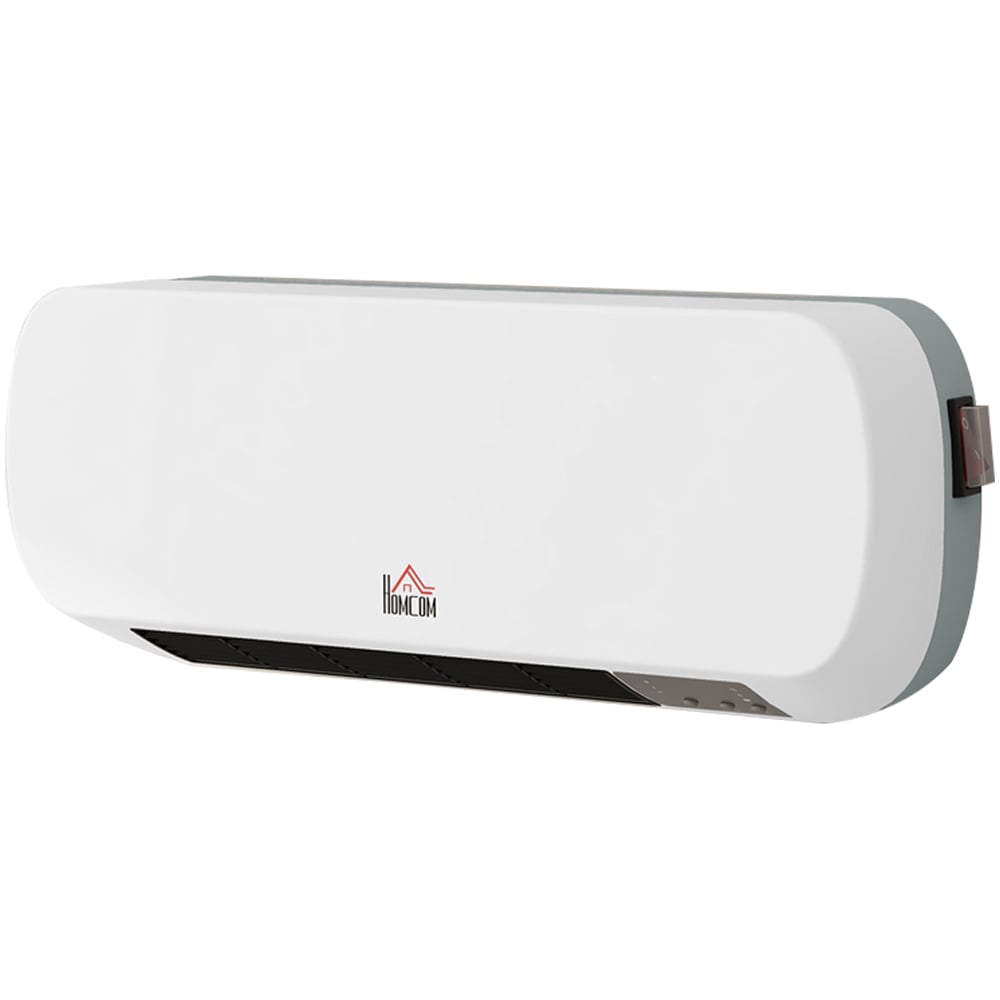 HOMCOM White Electric Wall Mounted Heater 2000W Image 1