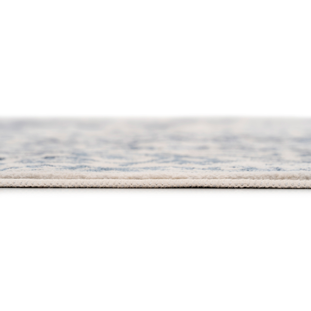 Kukoon Oscar Claudia Vintage Blue Floral Flat Medallion Rug 80 x 300cm Image 3