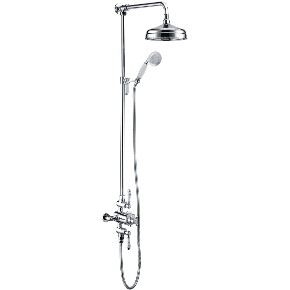 Bathstore Mirissa Chrome Exposed 2 Way Thermostatic Shower Valve Kit Image 1