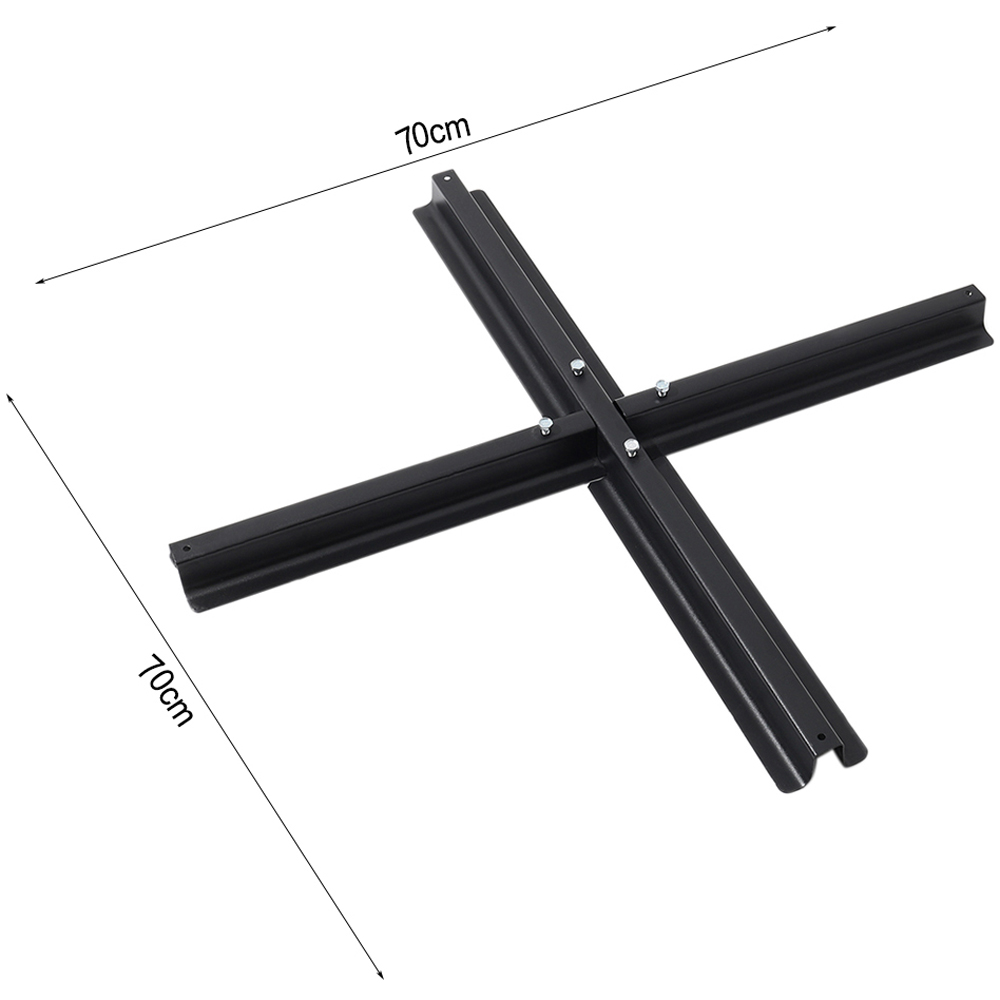 Living and Home Beige Cantilever Parasol with Cross Baase and Square Base 3m Image 7