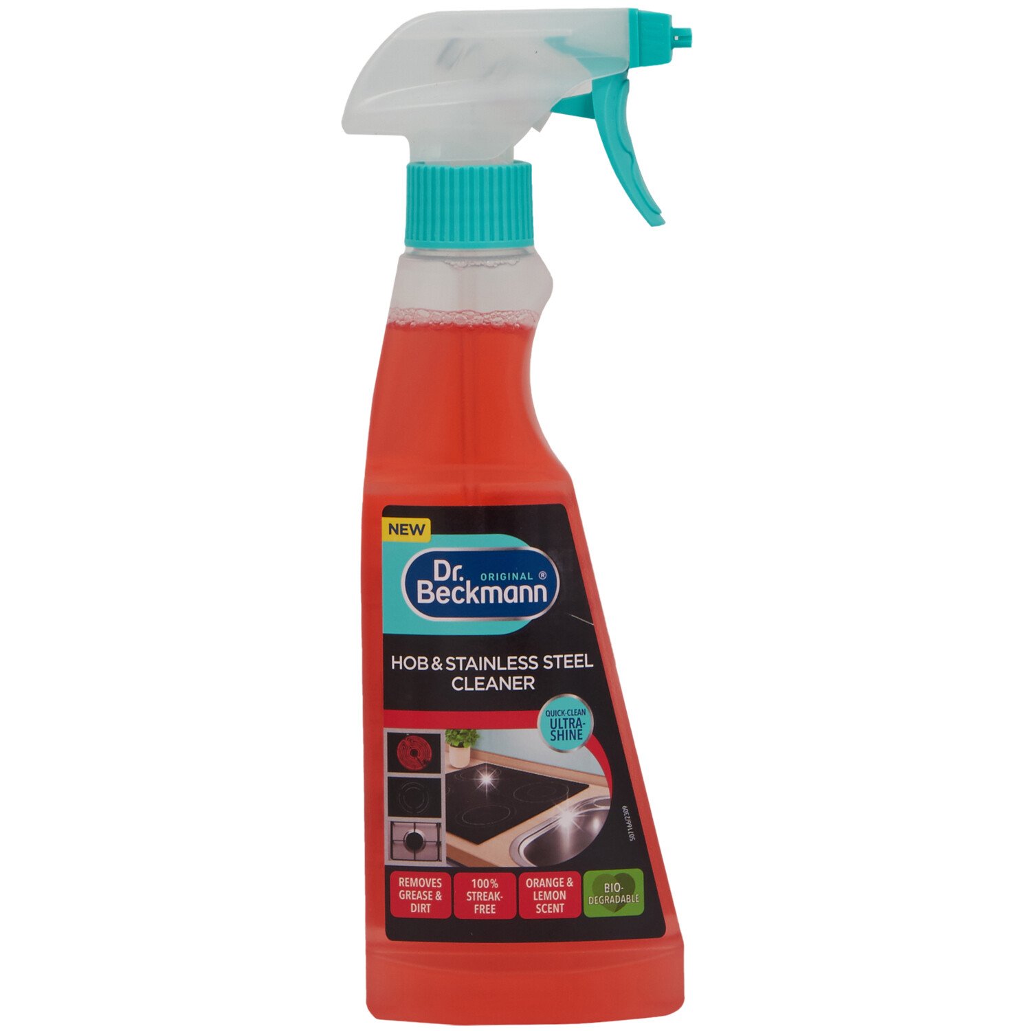 Dr Beckmann Hob and Stainless Steel Cleaner 250ml - Red Image 1