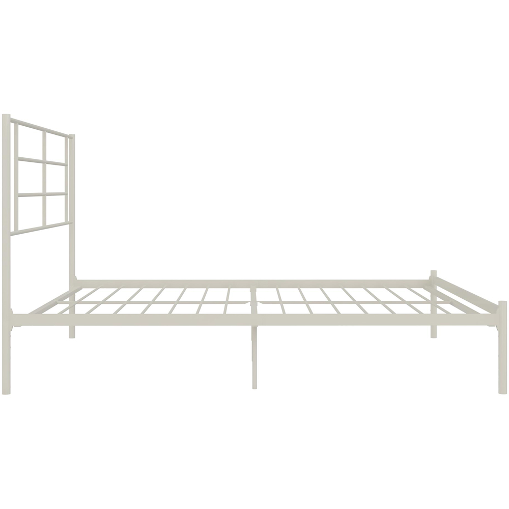 Dorel Jensen Double White Metal Bed Frame Image 5