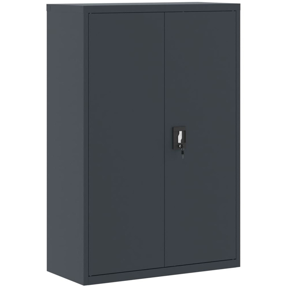 vidaXL 2 Door 4 Shelf Anthracite File Cabinet Image 2