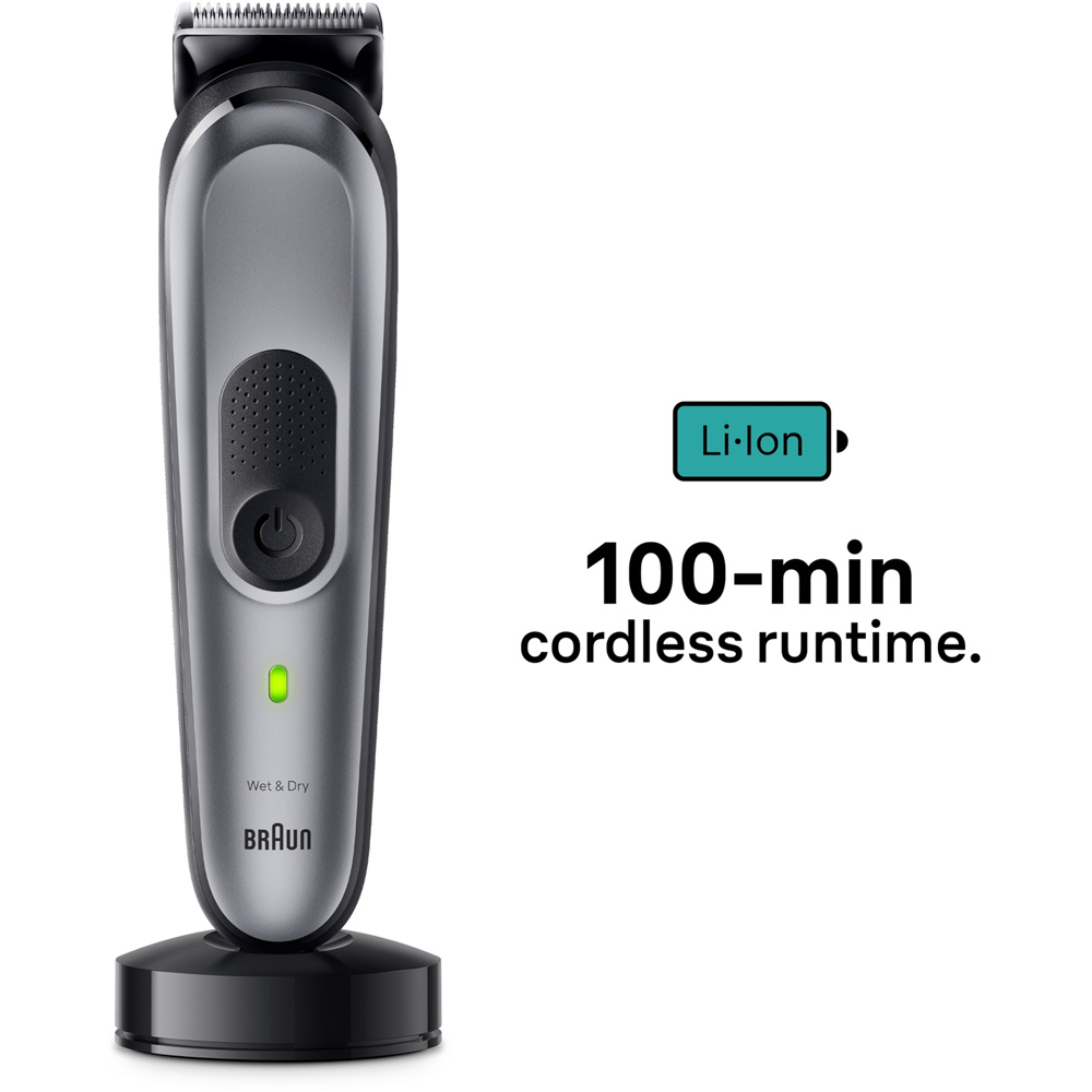 Braun Series 7 11-in-1 Silver Cordless All-in-One Style Kit Image 5