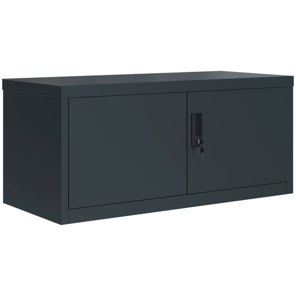 vidaXL 2 Door Anthracite Steel Archive Cabinet Set of 2 Image 3