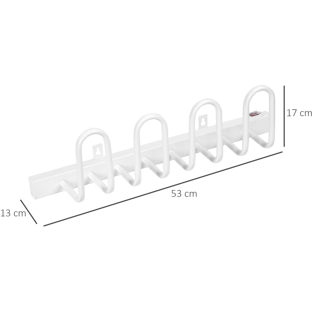 Portland 2 Pair White Wall-Mounted Electric Shoe Dryer Image 9