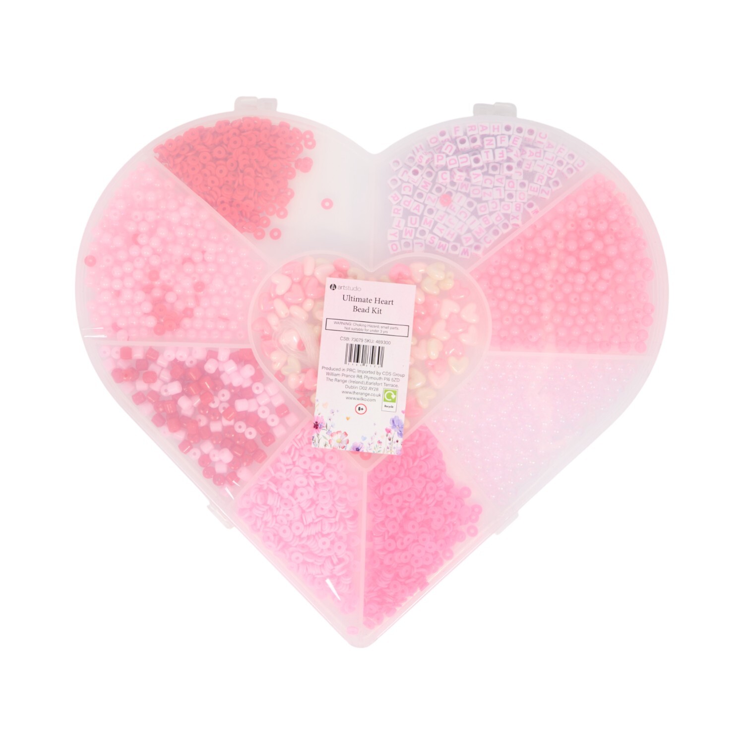 Ultimate Heart Bead Kit Pink Image 2