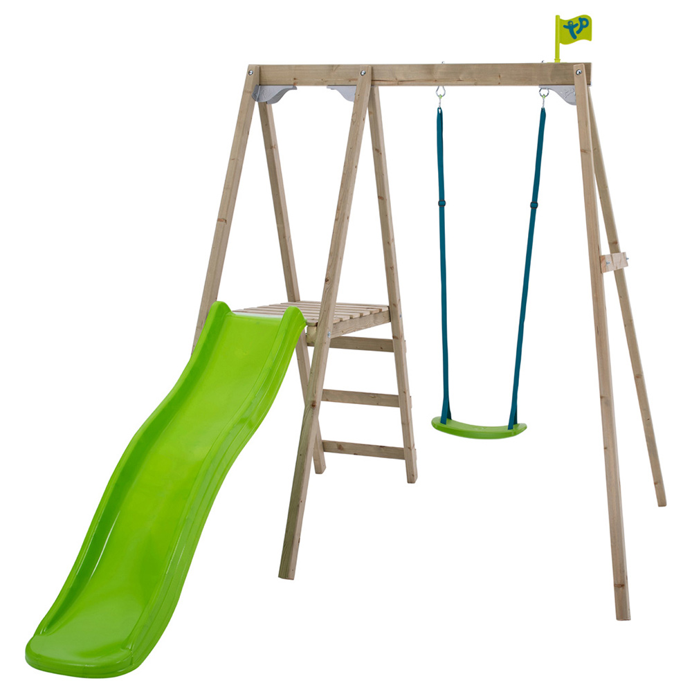 Mookie Forest Single Multiplay Wooden Swing Set Image 1