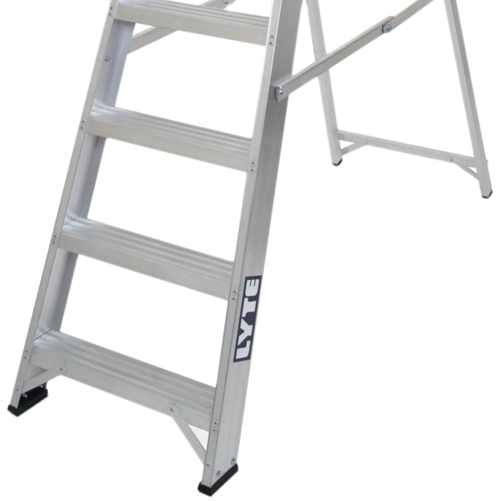 Lyte Ladders & Towers Professional Aluminium 7 Tread Platform Step Ladder with Tool Tray Image 3