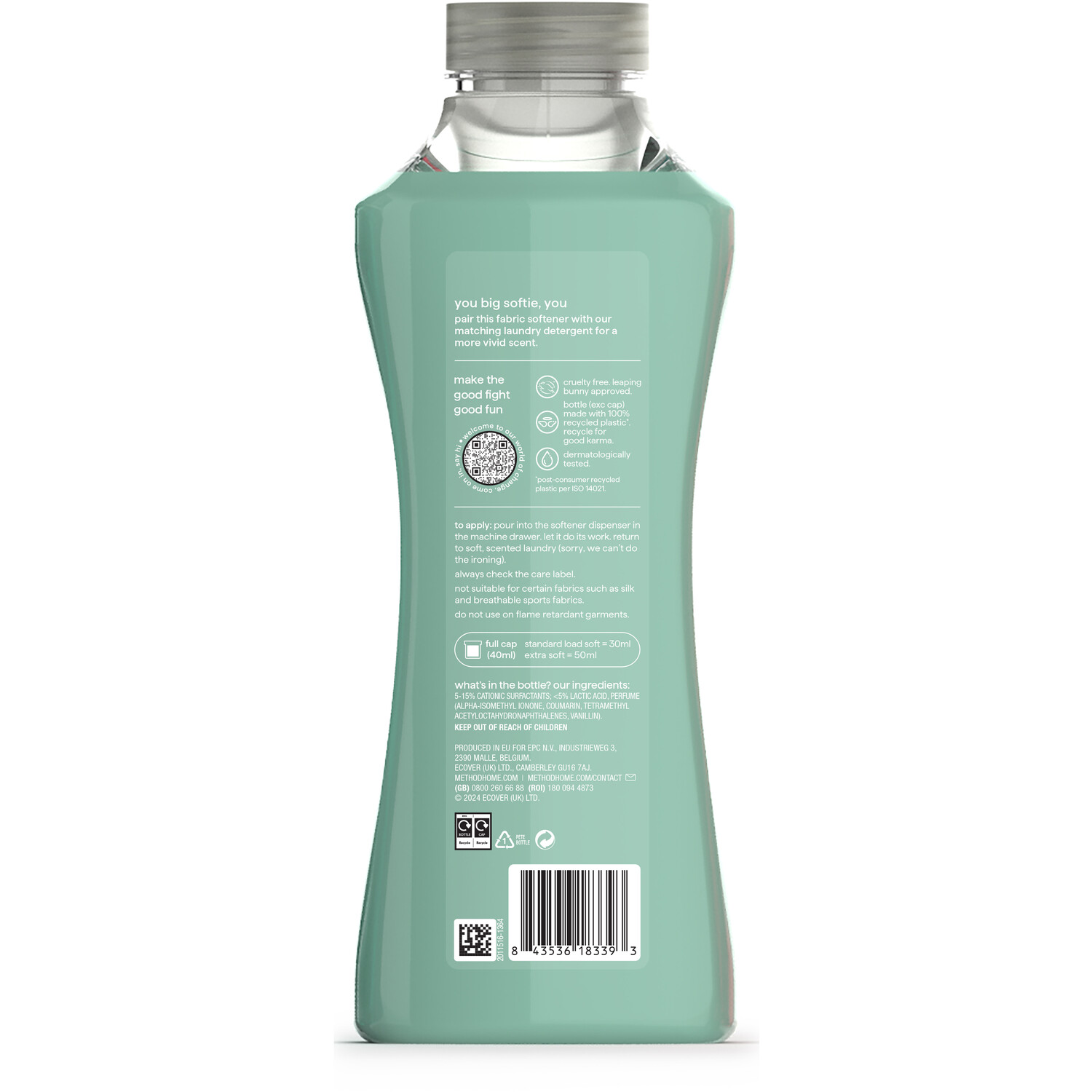 Method Fabric Softener 990ml Tropical Coconut Image 2