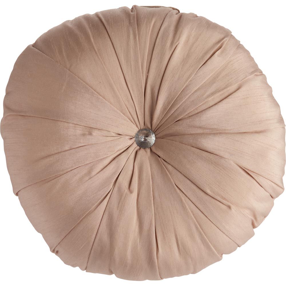 Wilko Round Pink Cushion Image 1