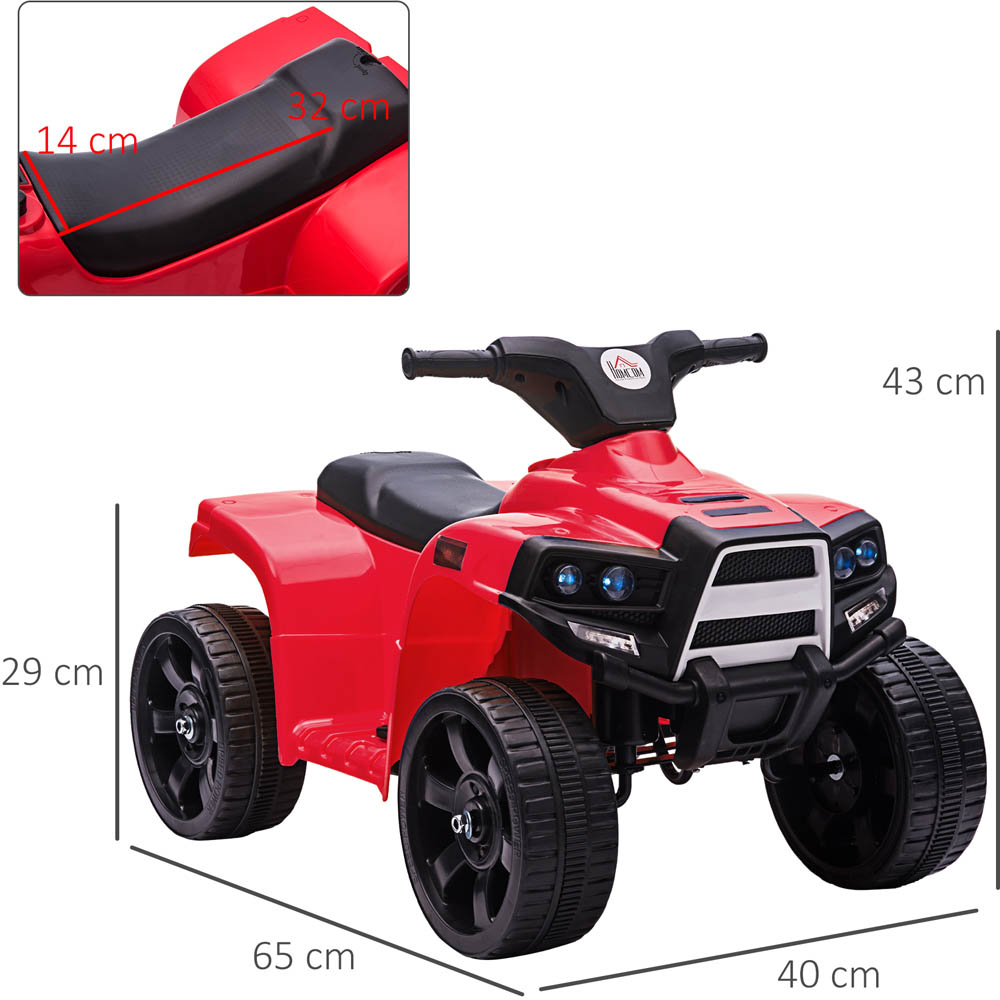 Tommy Toys Toddler Ride On Electric Quad Bike Black and Red 6V Image 7