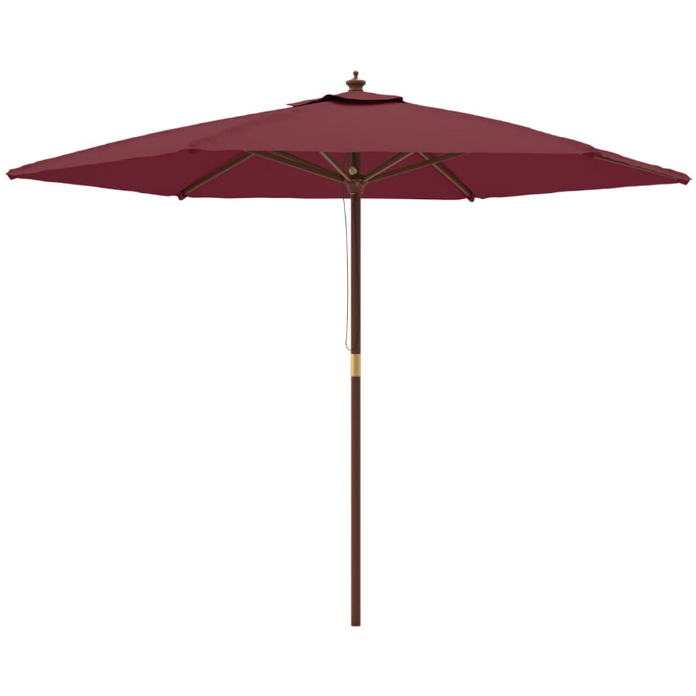 vidaXL Red Garden Parasol 2.4 x 2.9 Image 1