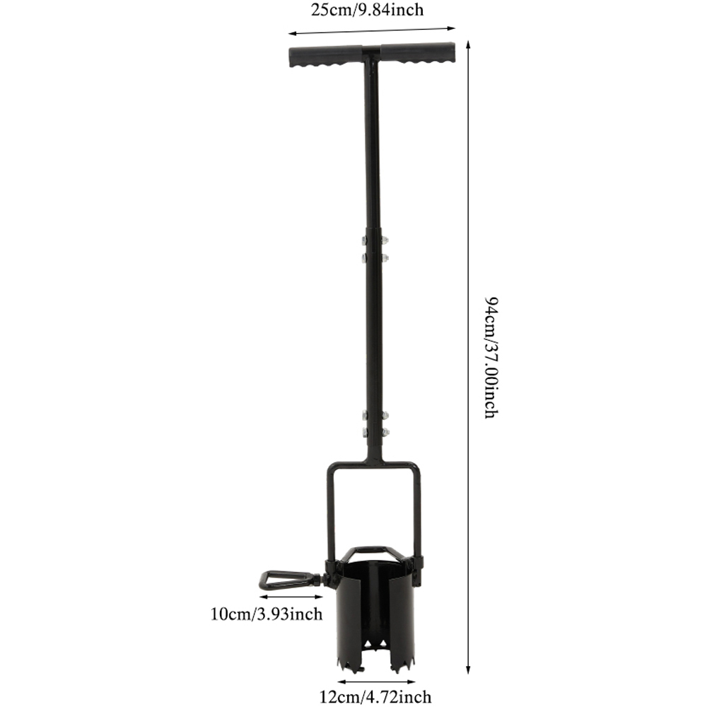 Living and Home Dual Pedal Long Handled Bulb Planter Image 8