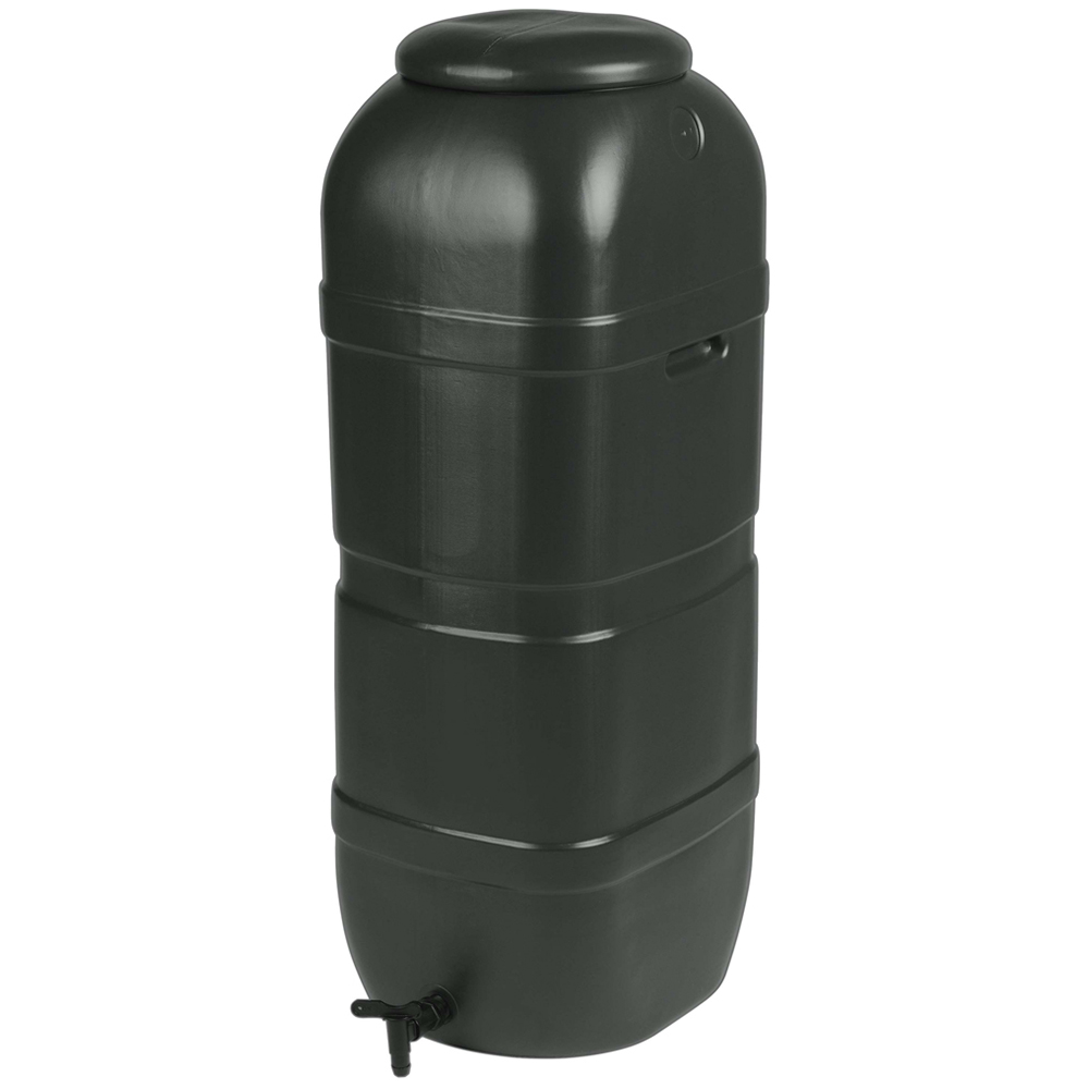 Slimline 100L Water Butt with Stand and Filler Kit Image 1