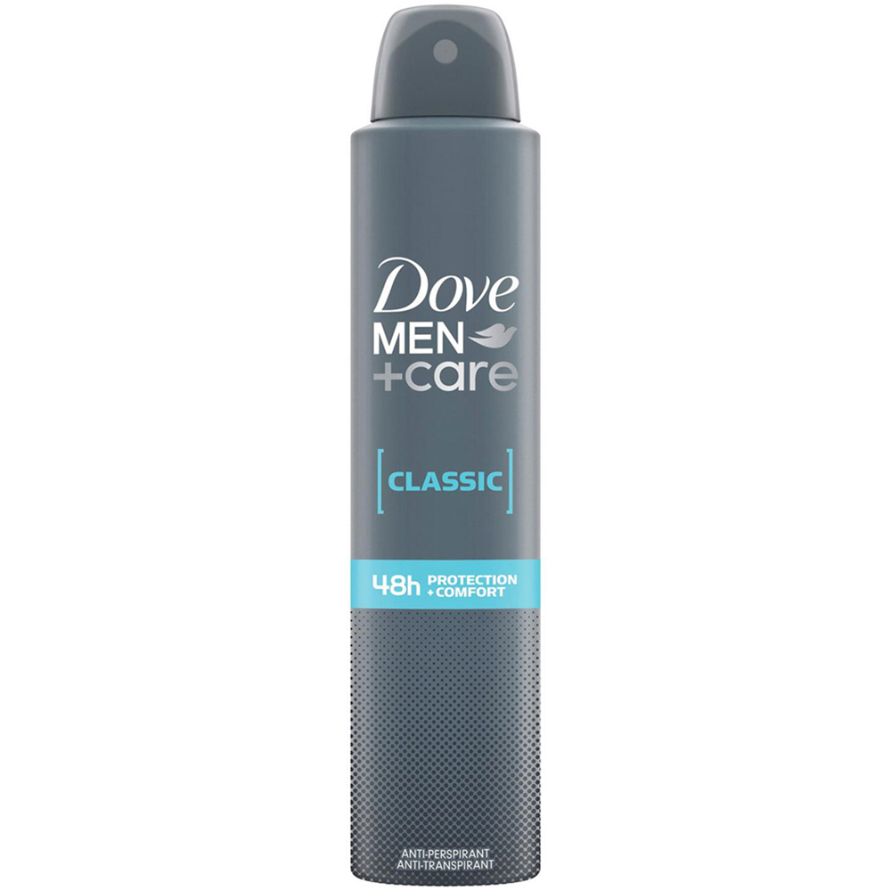 Dove Men+ Care Classic Sweat Protection Anti-Perspirant Deo 200ml 3 Pack Image 2