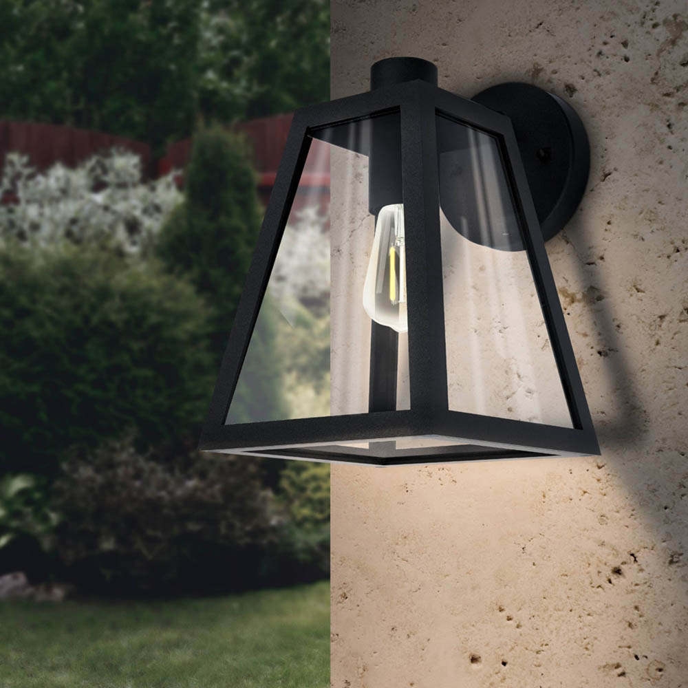 EGLO Milton Zinc-Plated Exterior Wall Lamp Image 2