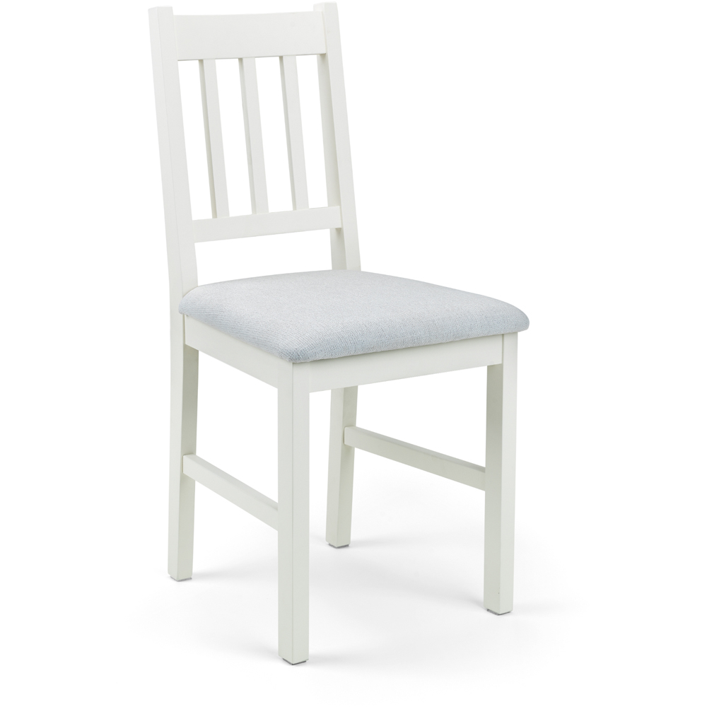 Julian Bowen Coxmoor Set of 2 Ivory Dining Chair Image 3