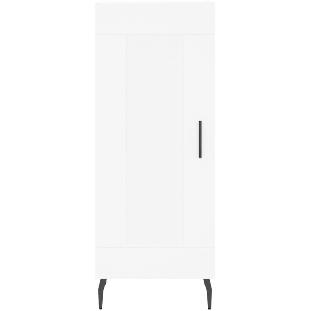 vidaXL 2 Glass and Wood Door 6 Shelf White Highboard Image 8