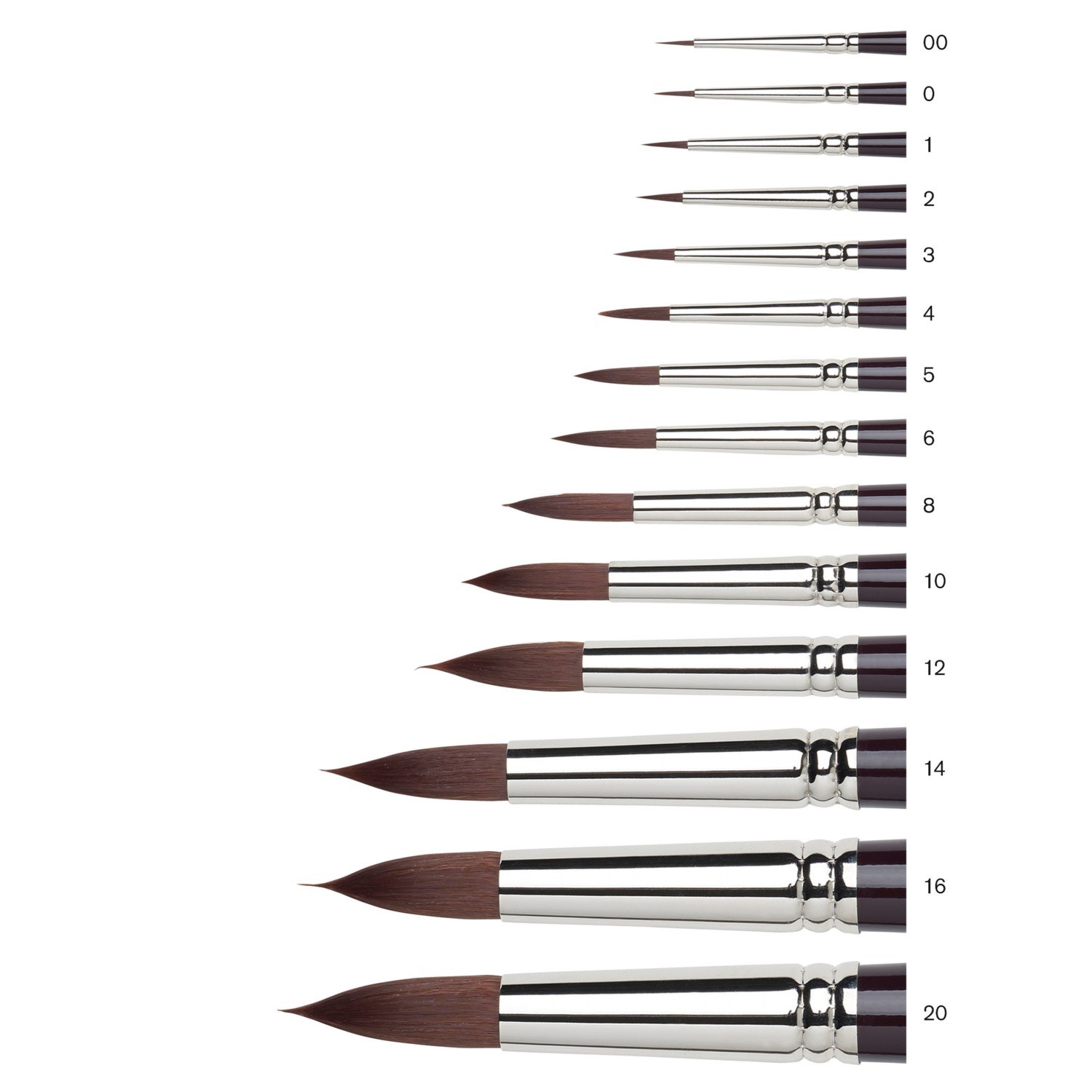 Winsor and Newton Galeria Round Short Handle Brush - No. 10 Image 2