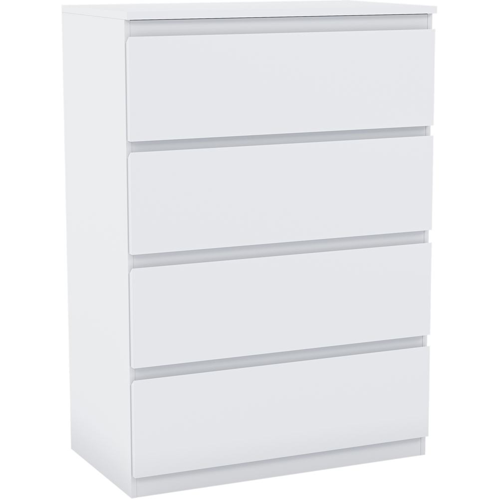 VIDA DESIGNS Denver 4 Drawer White Chest of Drawers Image 2
