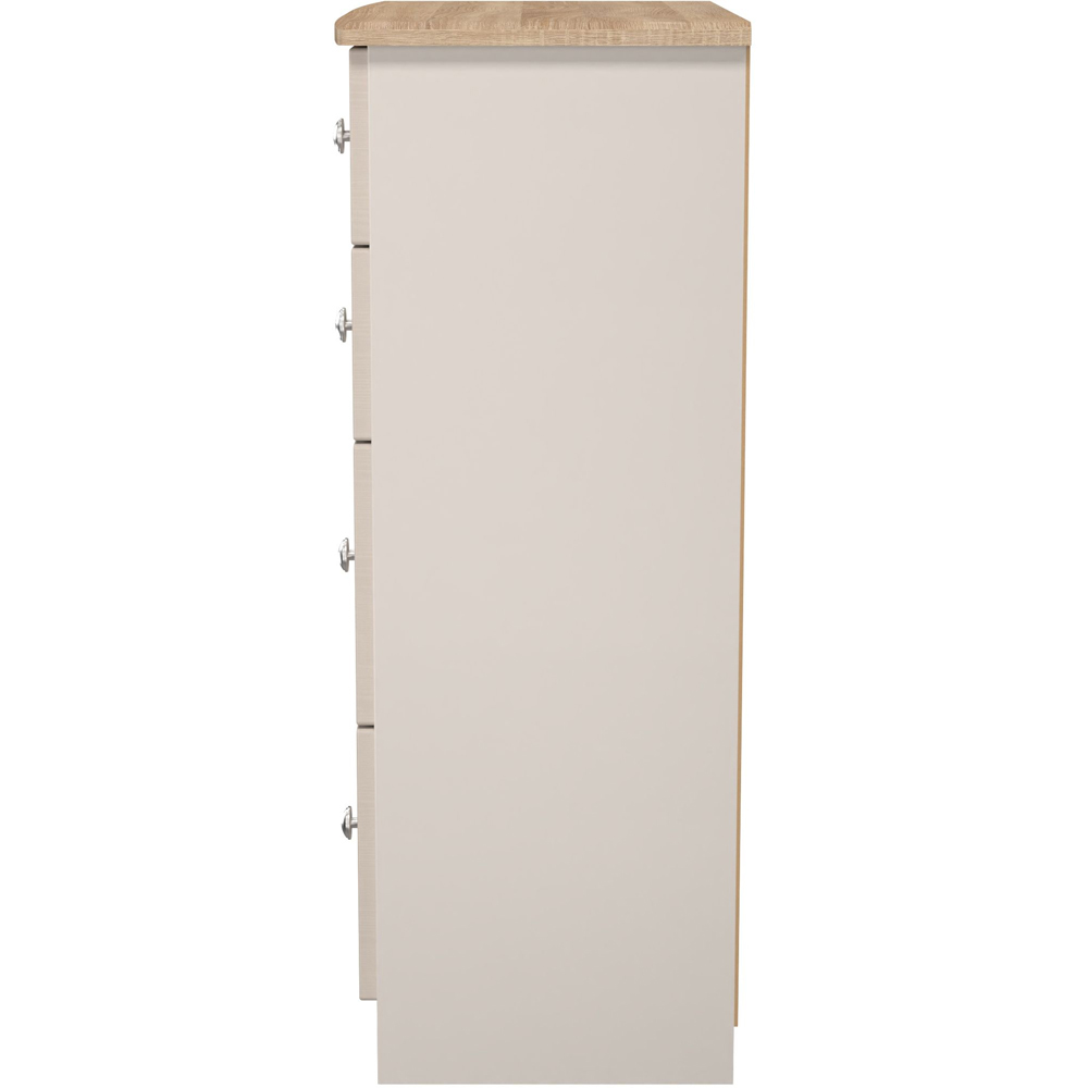 Crowndale Sussex 4 Drawer Kashmir Ash and Bardolino Oak Deep Chest of Drawers Ready Assembled Image 4