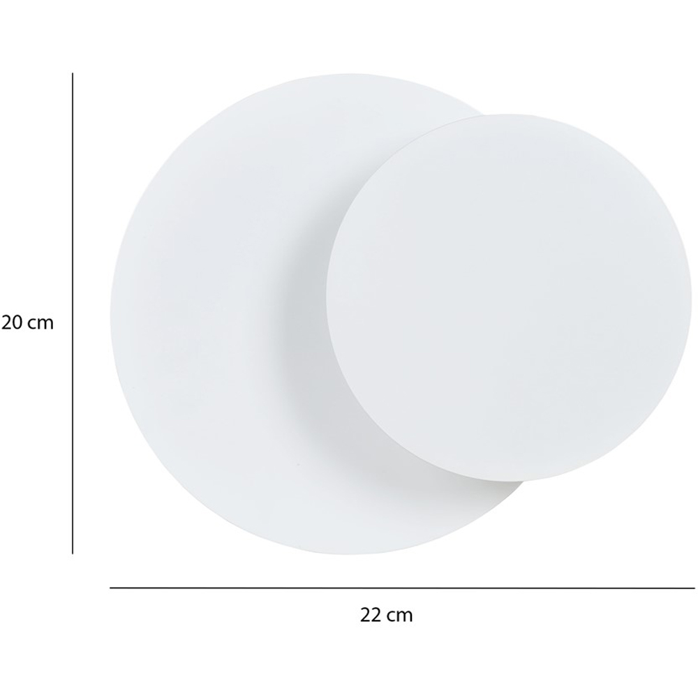 Emibig Circle White G9 Wall Light Image 6