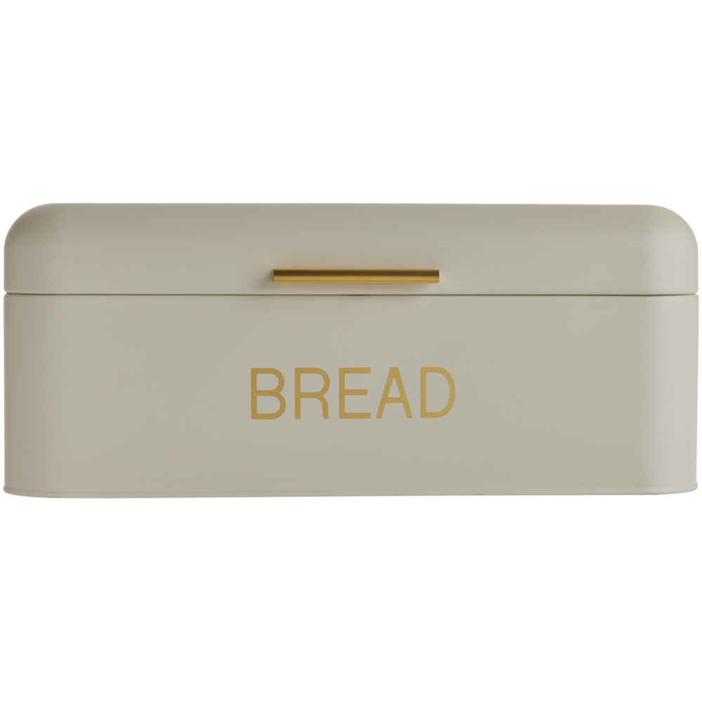 Wilko Matte Cream Metal Bread Bin Wilko