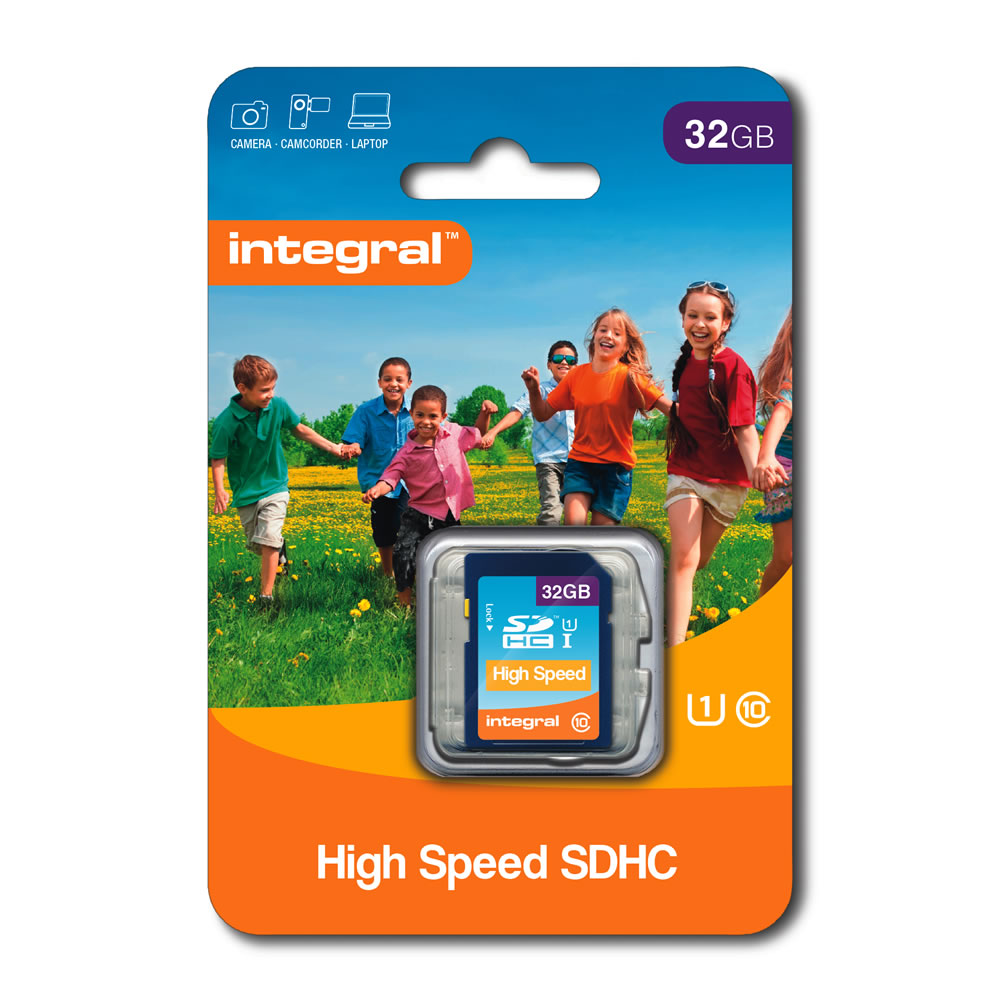 Integral 32GB High Speed SDHC Memory Card 80MB Image 1