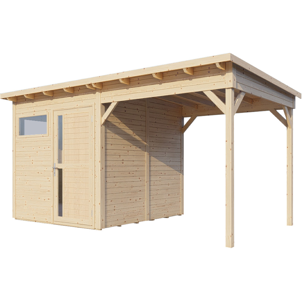 Rowlinson 16 x 9ft Natural Pentus 2 Summerhouse with Extension Image 3