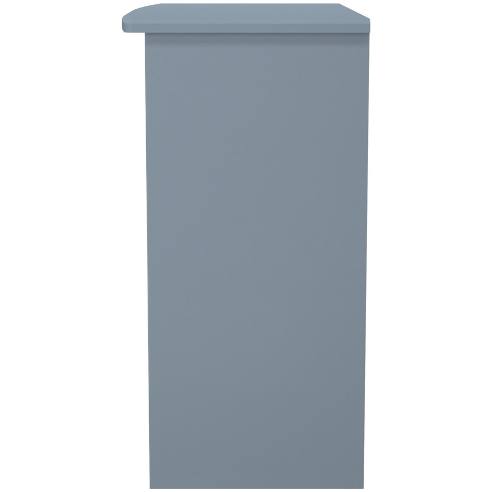 Crowndale Camden 3 Drawer Denim Blue Vanity Dressing Table Ready Assembled Image 4