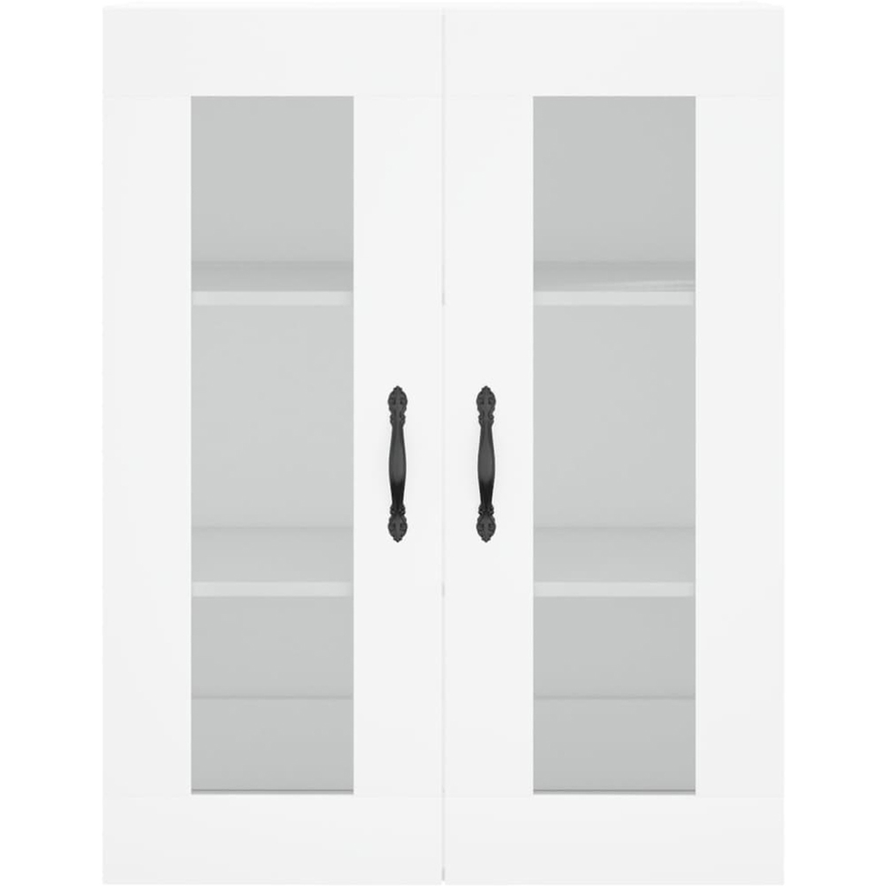vidaXL 2 Glass Door White Wall Mounted Cabinet Set of 2 Image 6