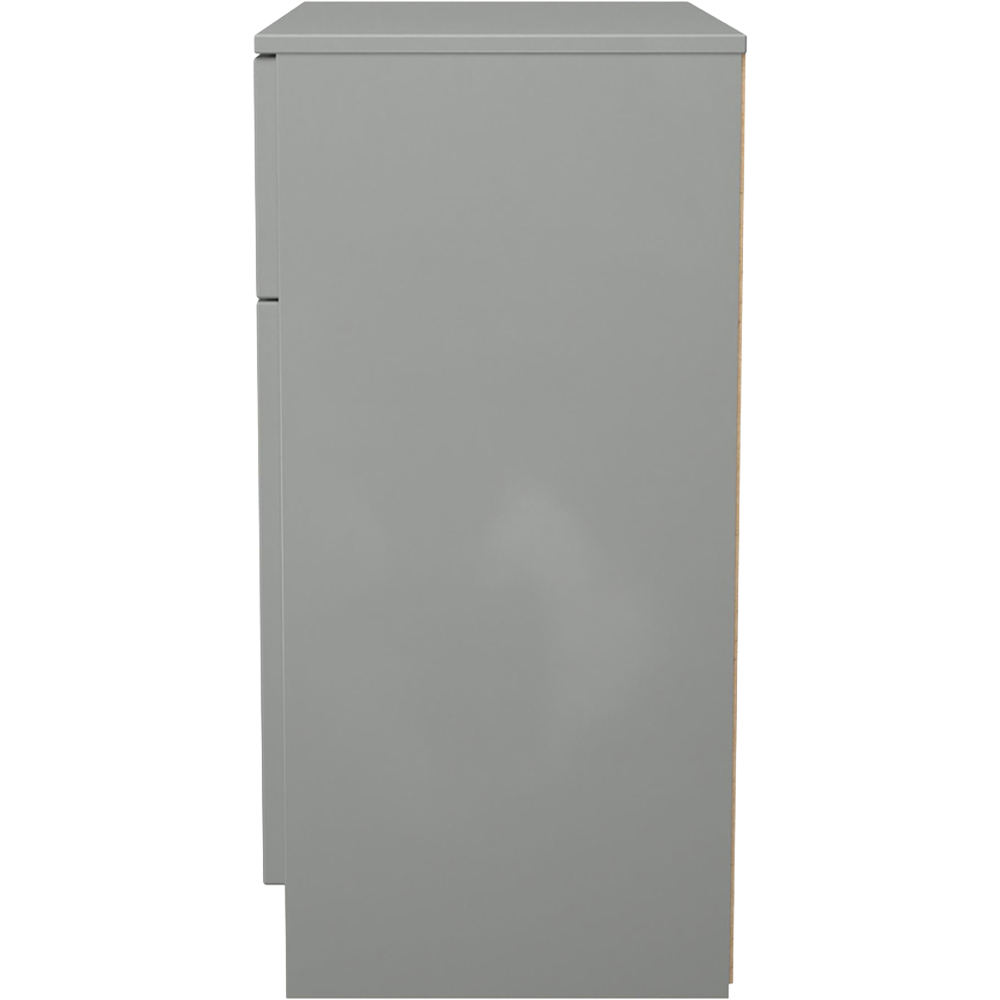 Crowndale Milan 2 Door Single Drawer Dusk Grey Sideboard Ready Assembled Image 3
