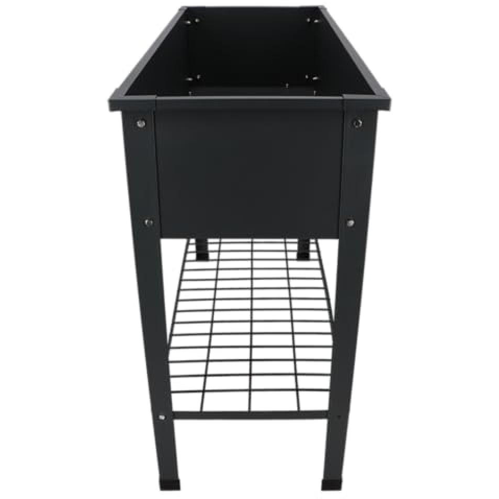 Fallen Fruits Large Anthracite Metal Raised Flower Bed Image 3