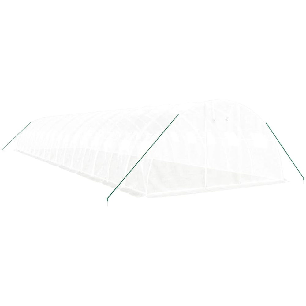 vidaXL White 13 x 52.5ft Greenhouse Image 3
