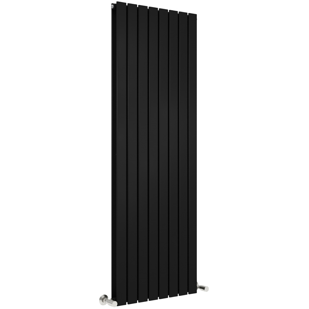 Black 8372 BTU Double Flat Panel Vertical Column Radiator 1800 x 544mm Image 1