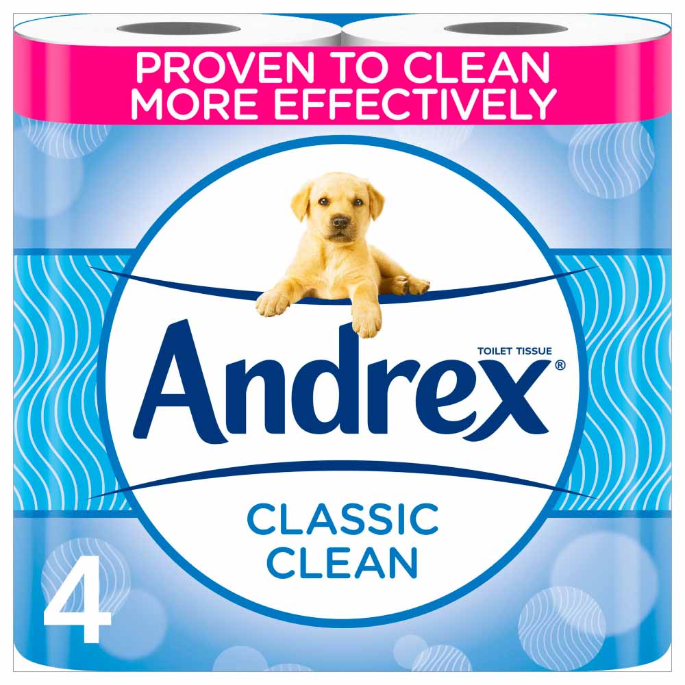 Andrex Classic Clean Toilet Tissue Case of 6 x 4 Rolls Image 2