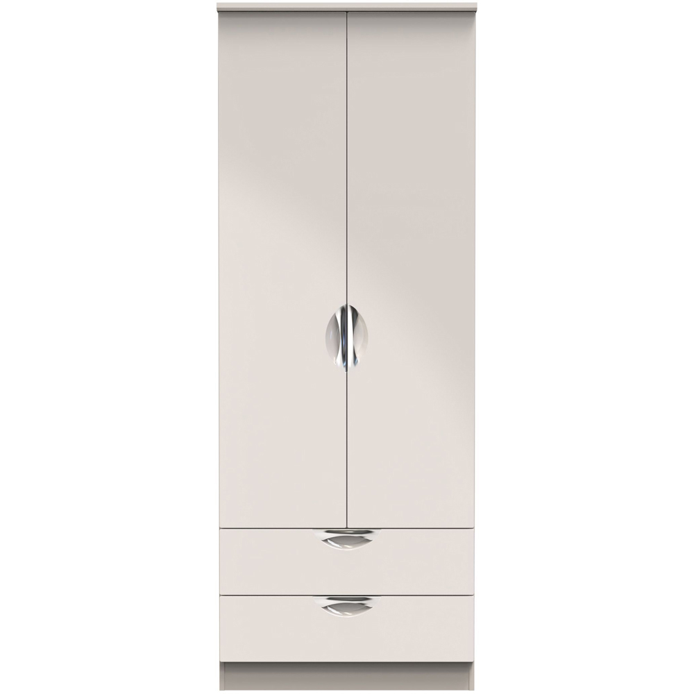 Crowndale Camden 2 Door 2 Drawer Kashmir Gloss Wardrobe Ready Assembled Image 2